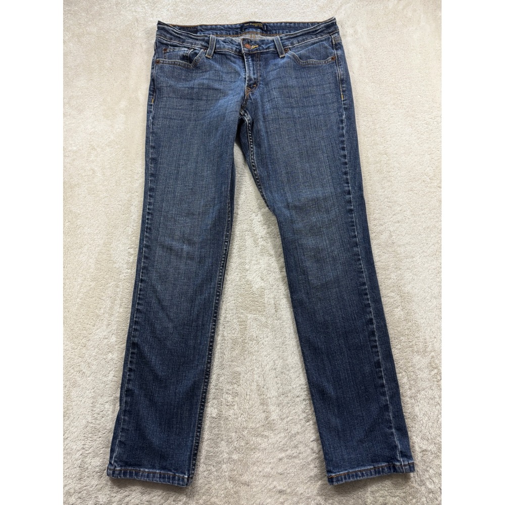 Levi's Womens 524 Too Superlow Slim Stretch Blue Jeans 11 Short Meas: 32x29